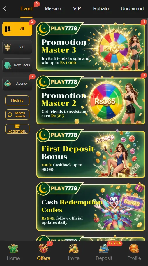 Play7778 Game Pakistan's Fastes Online Earning Platform 2026 2 Play7778 Game